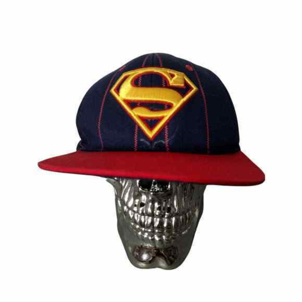 Superman Snapback Hat Six Flags Baseball Cap‎ Dc Comics